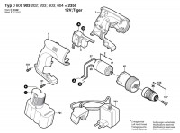 Bosch 0 600 903 202 2350 12 V Tiger Diy-Drill-Driver 12 V / Eu Spare Parts